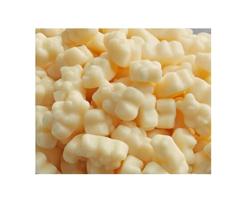 BKRY BKRY White Strawberry Banana Gummi Bears Candy 1 lb - 19 lbs Bulk Soft Chewy Fruity Strawberry Banana Bear Gummies for Candy Buffets Party Favors Snacking and Sweet Treats (3 lbs, Pack of 3 lbs)